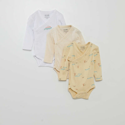 Lot de 3 bodies en maille c tel e - 3 pi ces aune