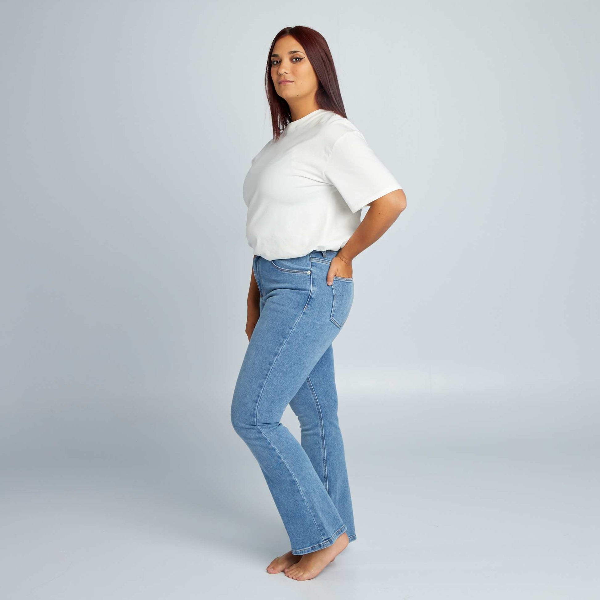 Jean flare/bootcut à 5 poches - L28 STONE
