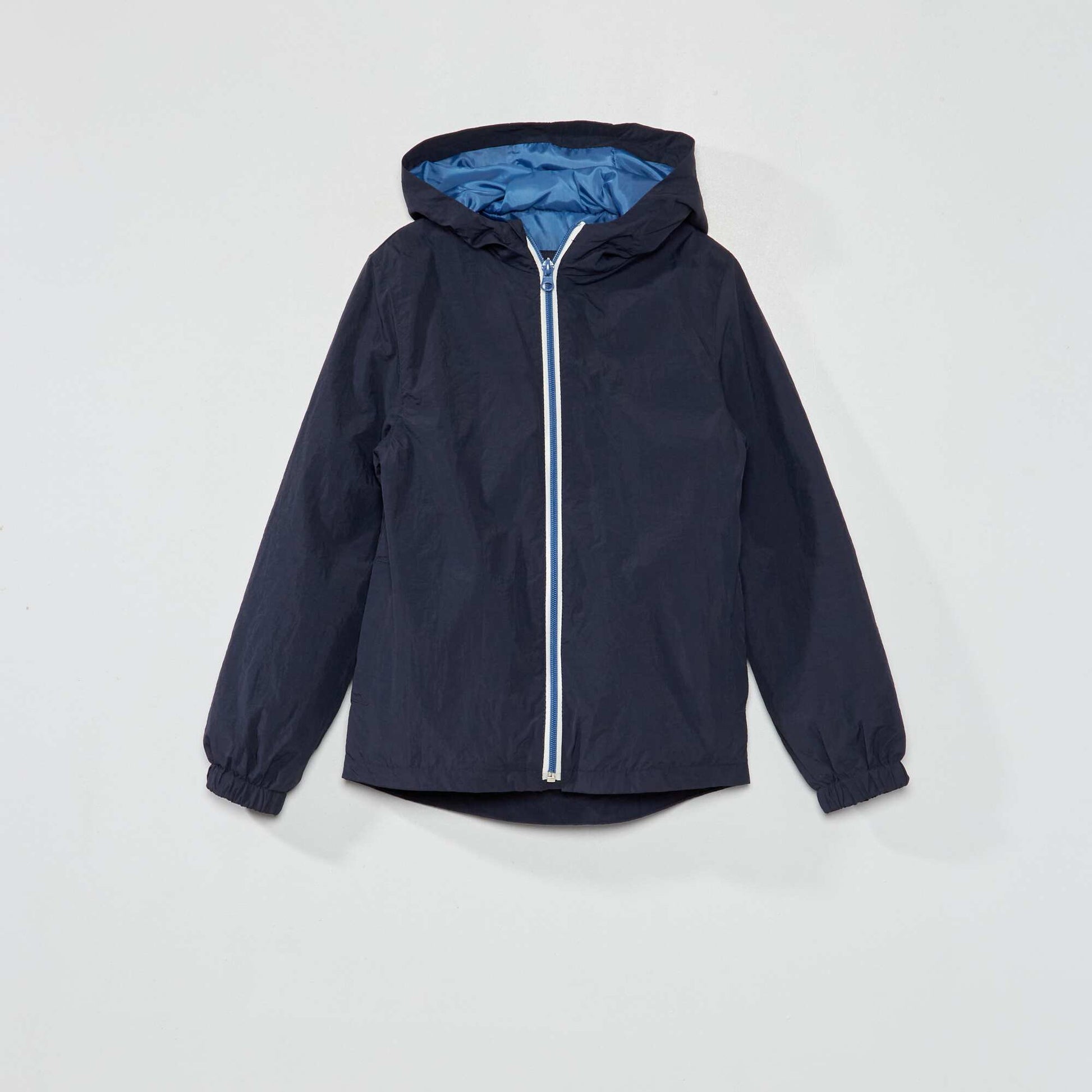 Coupe vent imperm able avec capuche BLEU