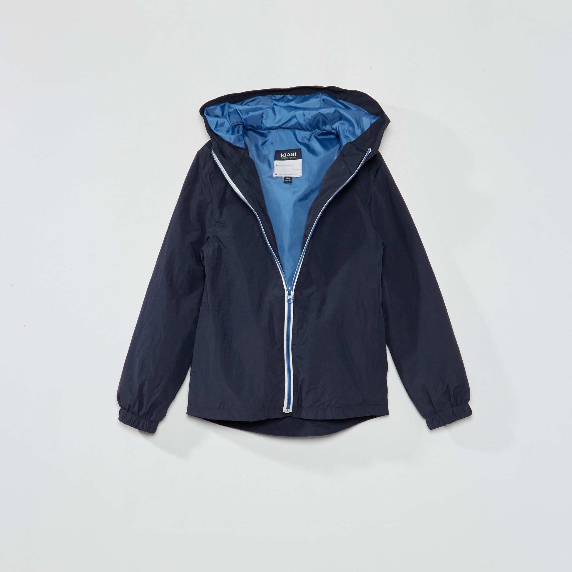 Coupe vent imperm able avec capuche BLEU