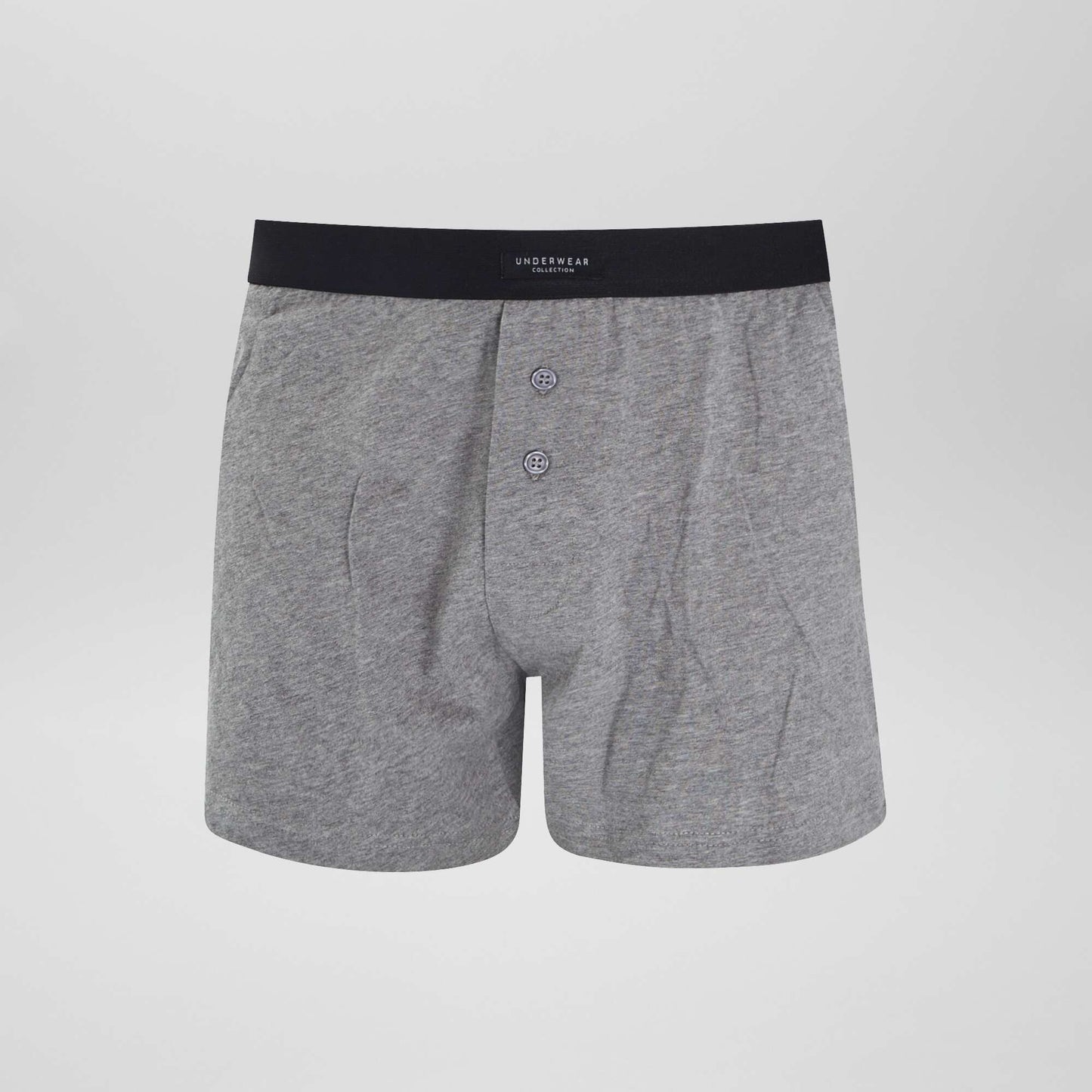 Lot de 3 boxers unis Gris/noir/blanc