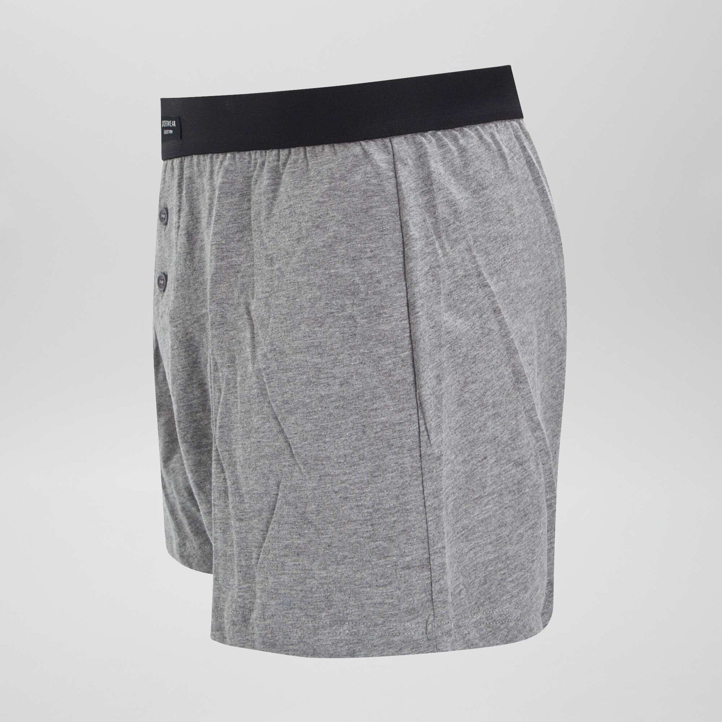 Lot de 3 boxers unis Gris/noir/blanc