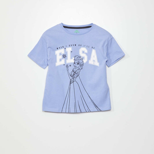 Tee-shirt 'La Reine des Neiges' 'Disney' Bleu