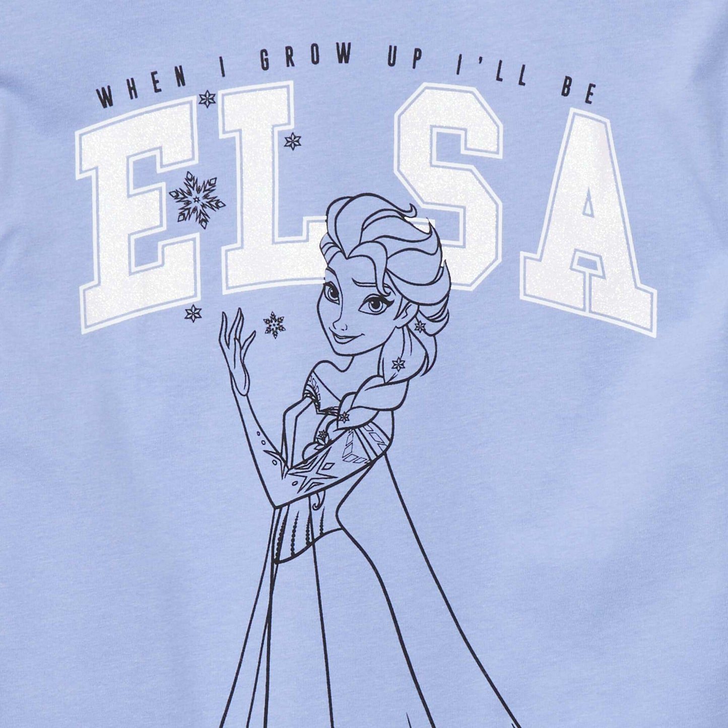 Tee-shirt 'La Reine des Neiges' 'Disney' Bleu