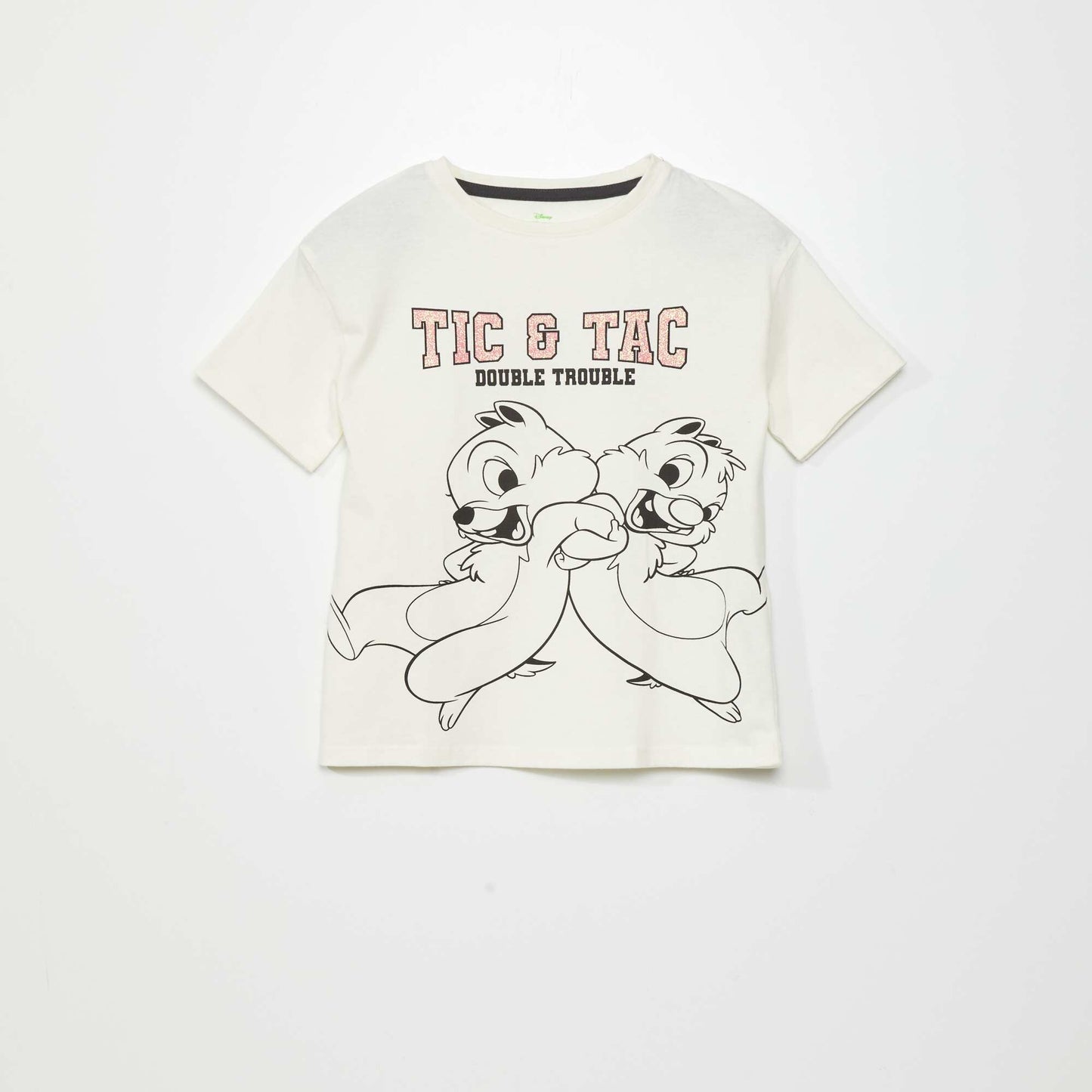 Tee-shirt 'Tic et Tac' de 'Disney' Beige