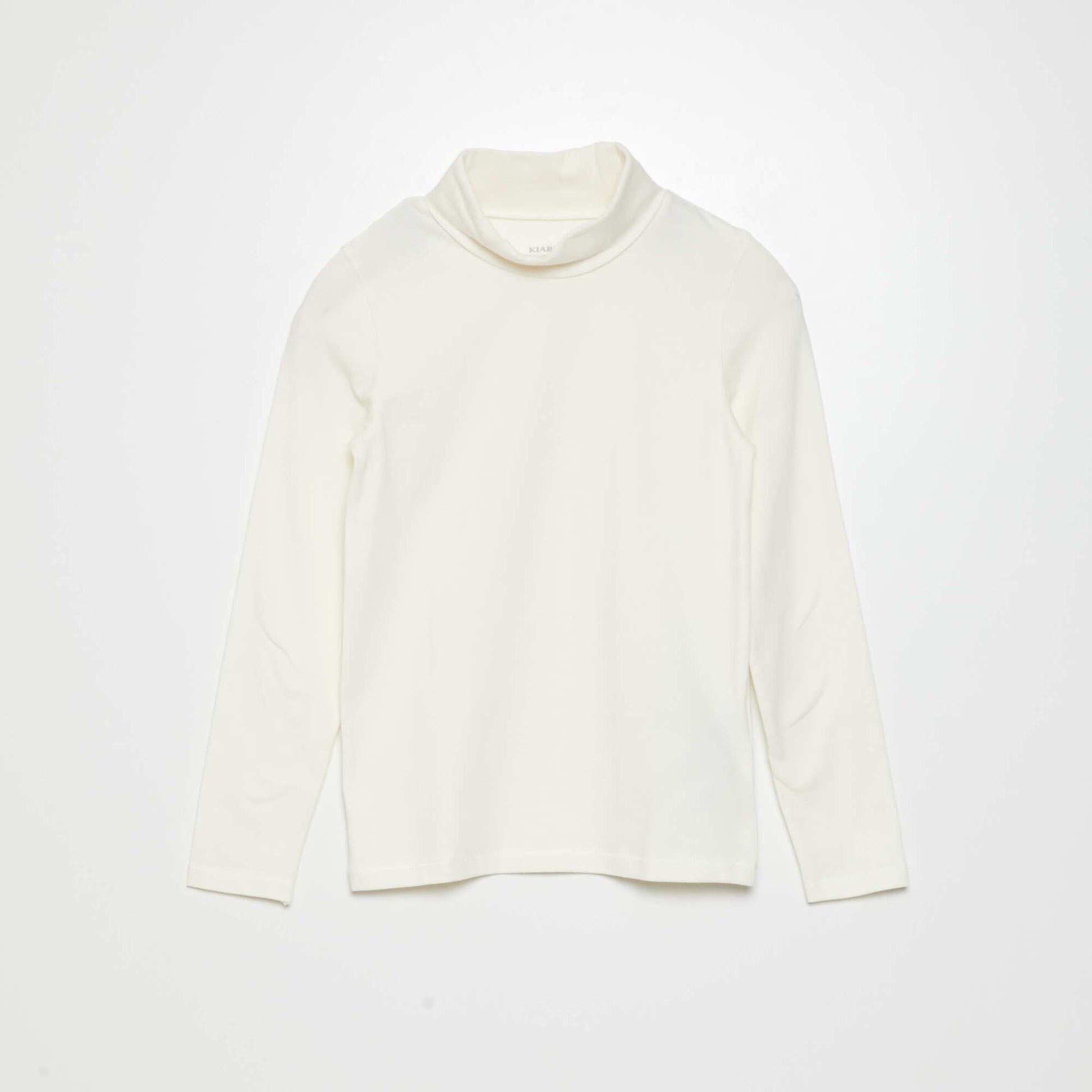 Sous-pull en jersey uni BLANC NEIG