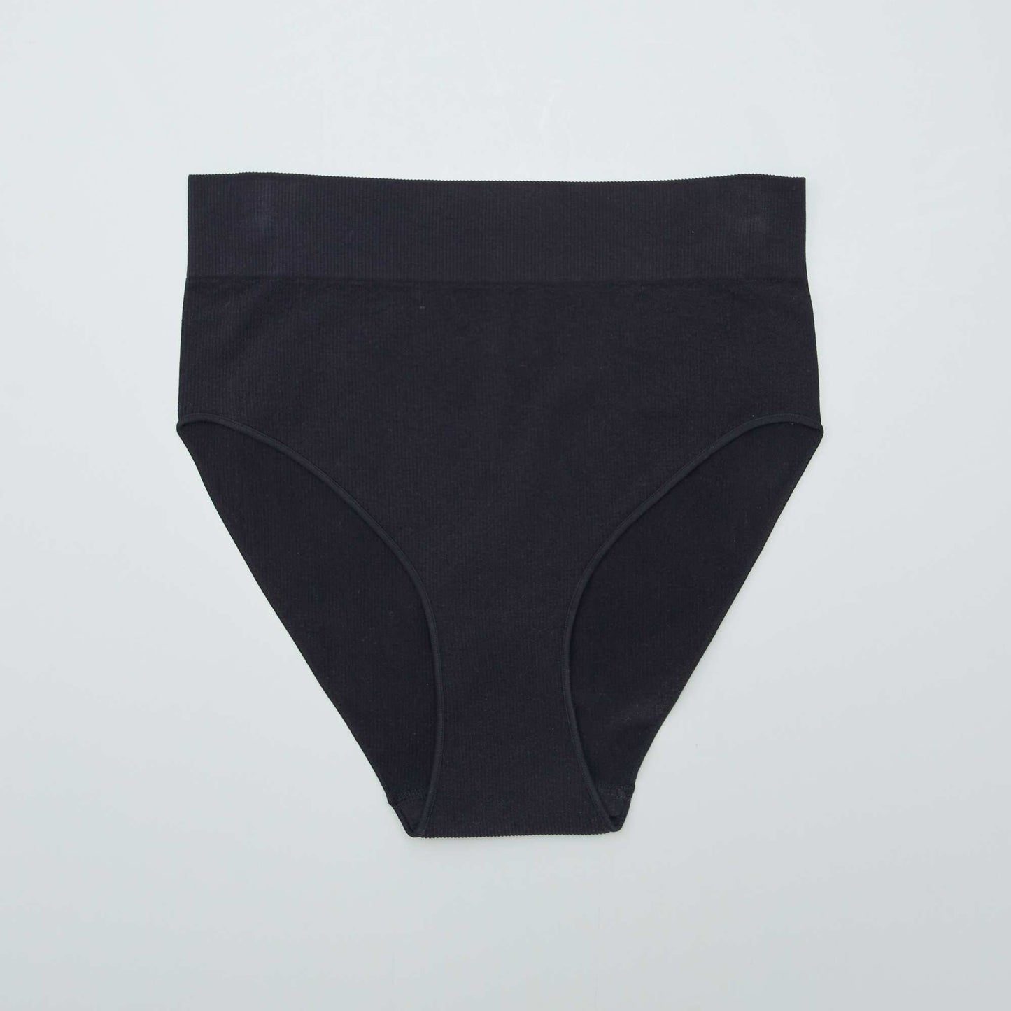 Lot de 2 culottes montantes en RIB GRIS/NOIR
