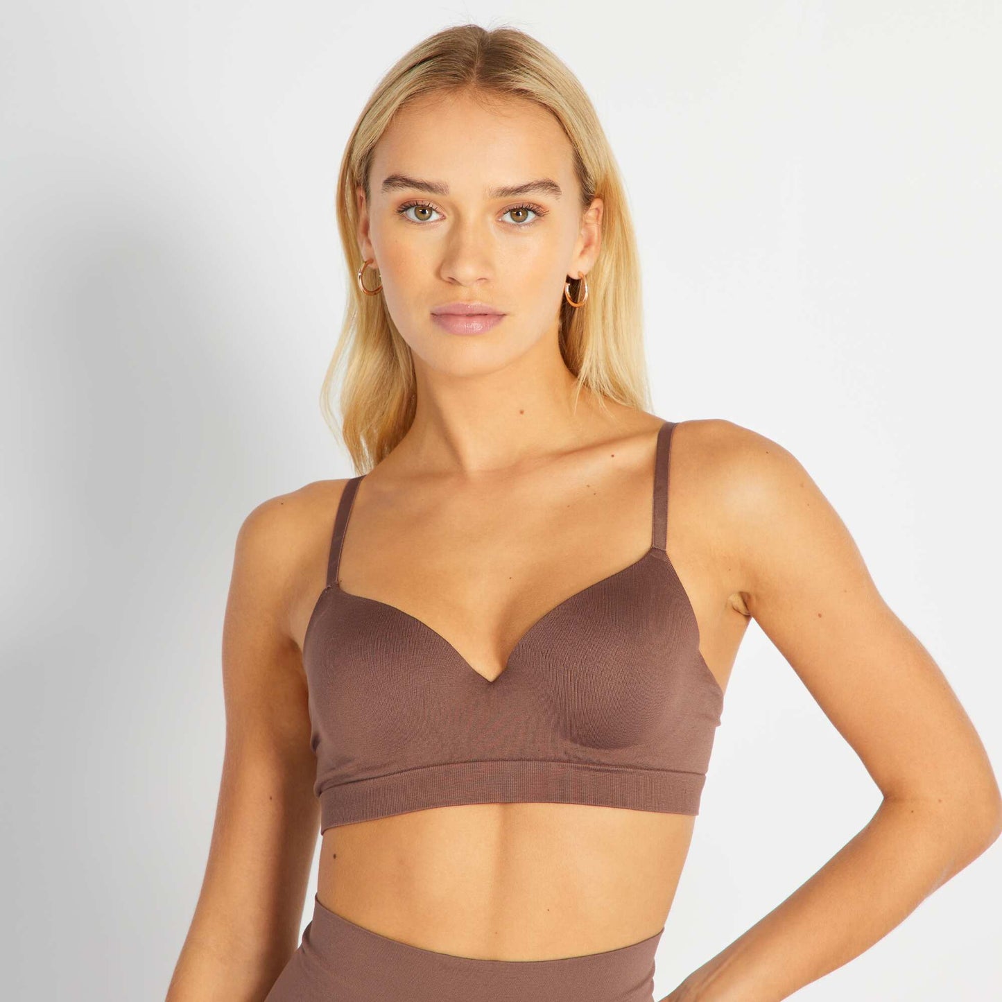 Soutien-gorge effet push-up marron