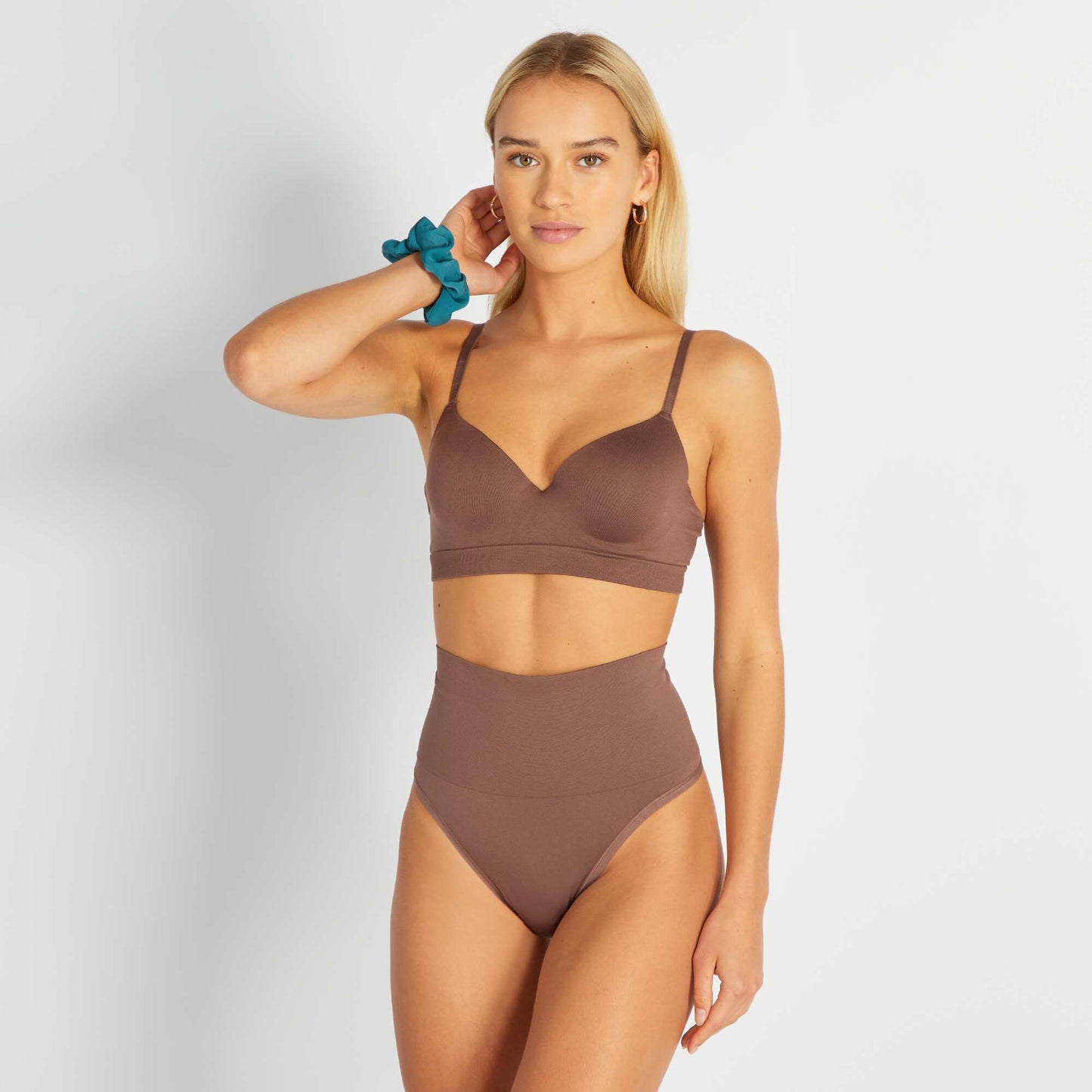 Soutien-gorge effet push-up marron