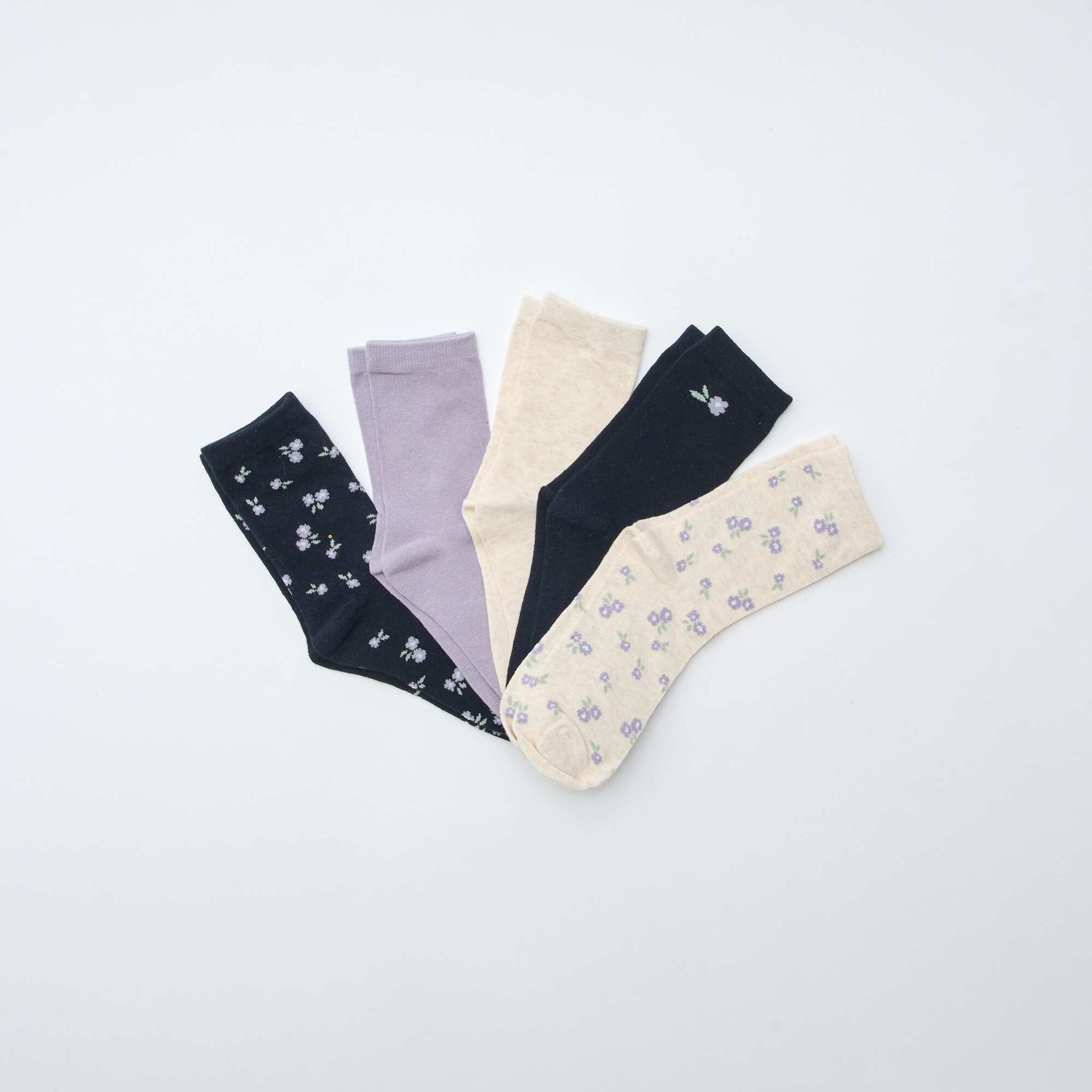 Lot de 5 paires de chaussettes BLEU MARINE
