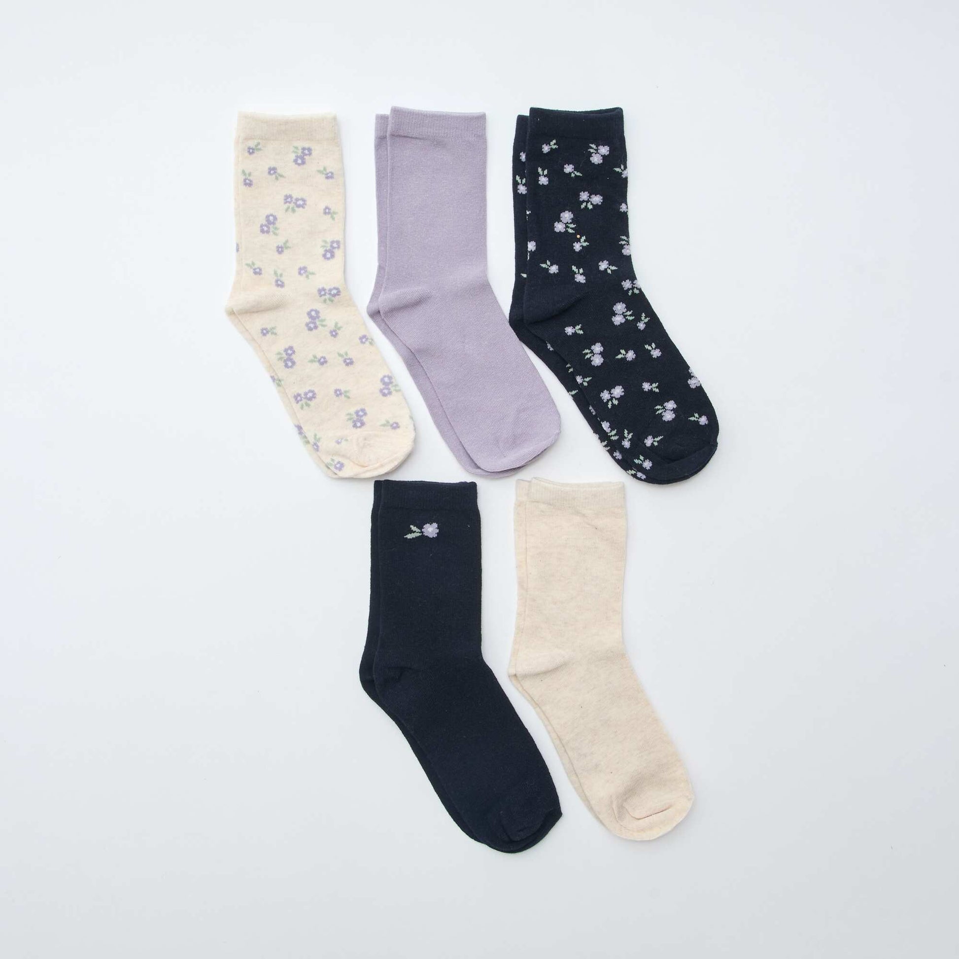 Lot de 5 paires de chaussettes BLEU MARINE