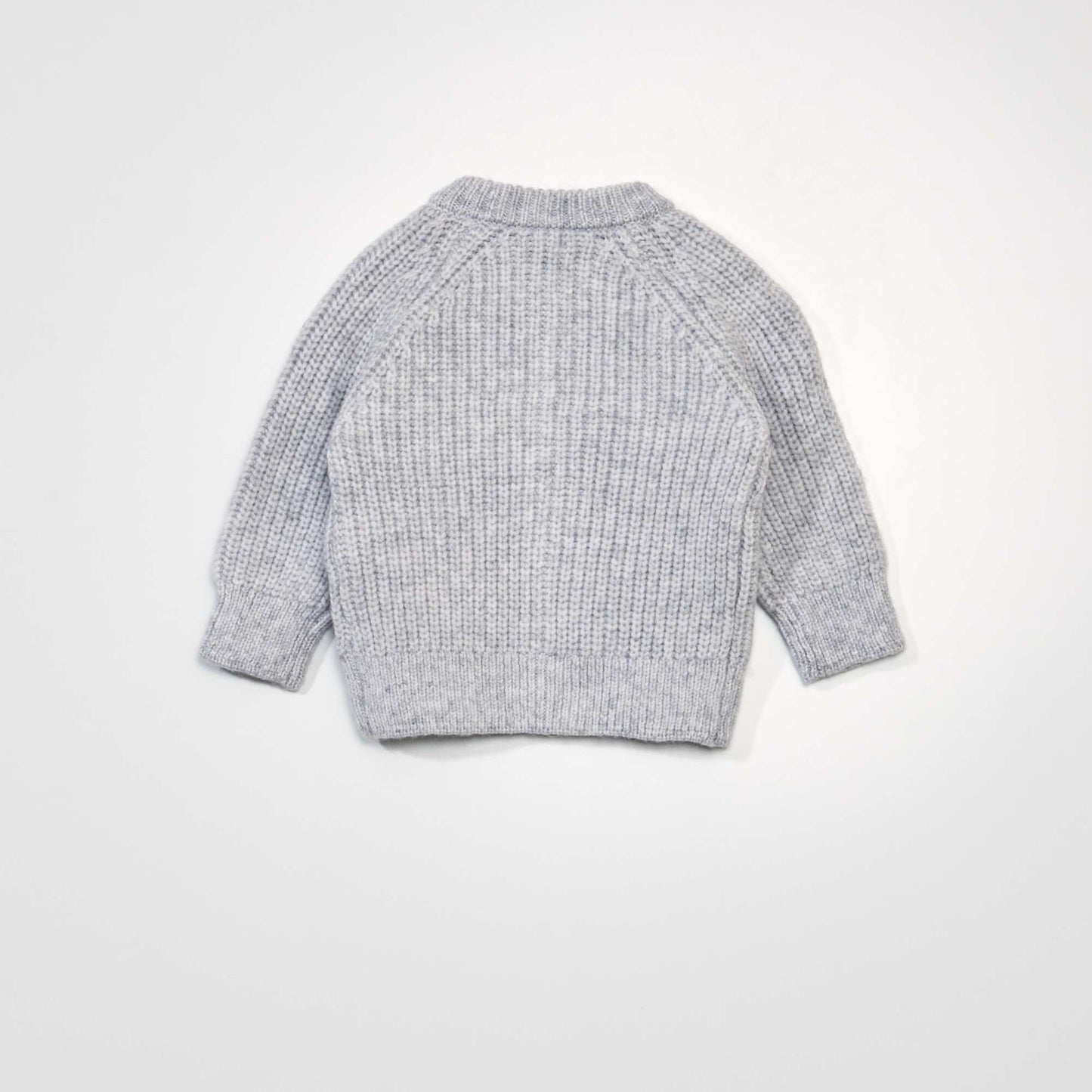 Pull en maille tricot Gris