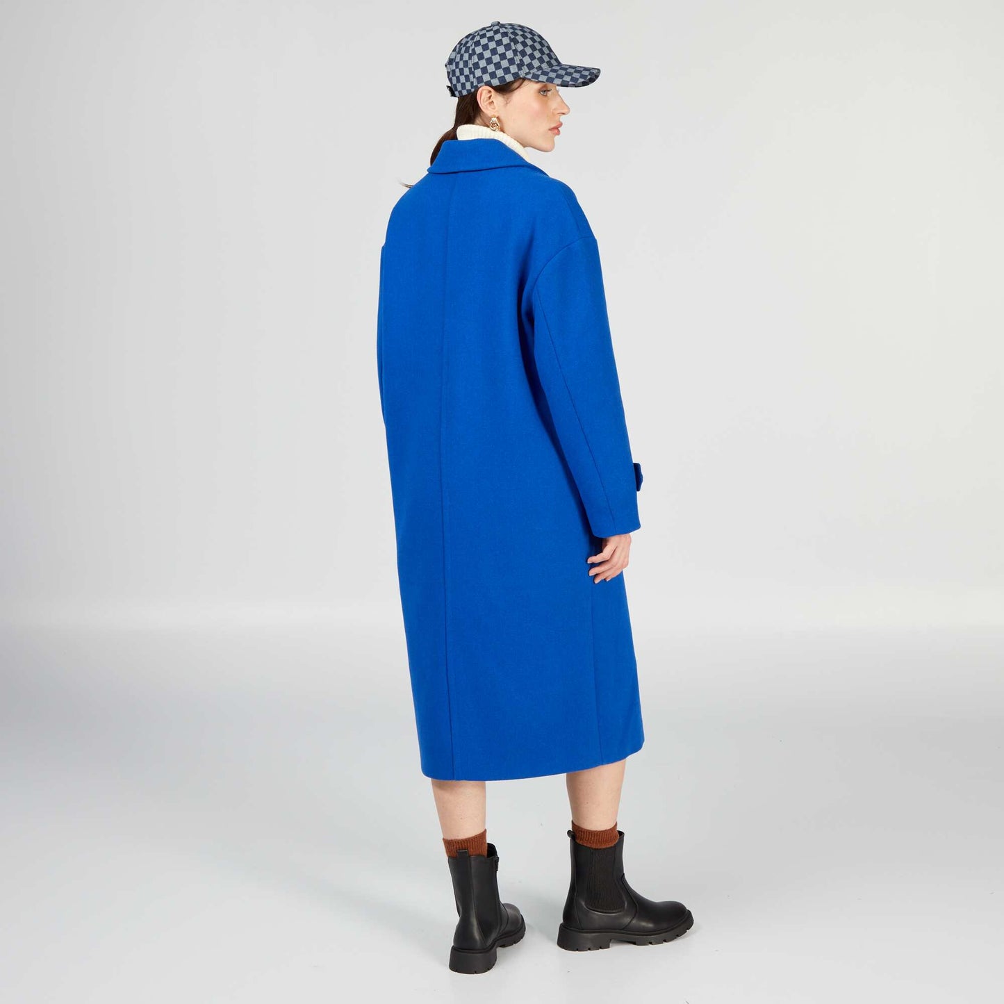 Manteau long Bleu