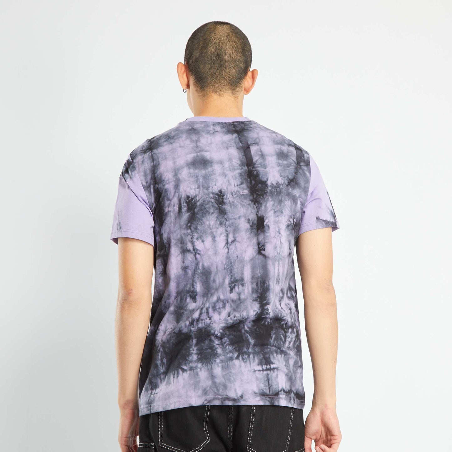 T-shirt en jersey tie and dye Violet