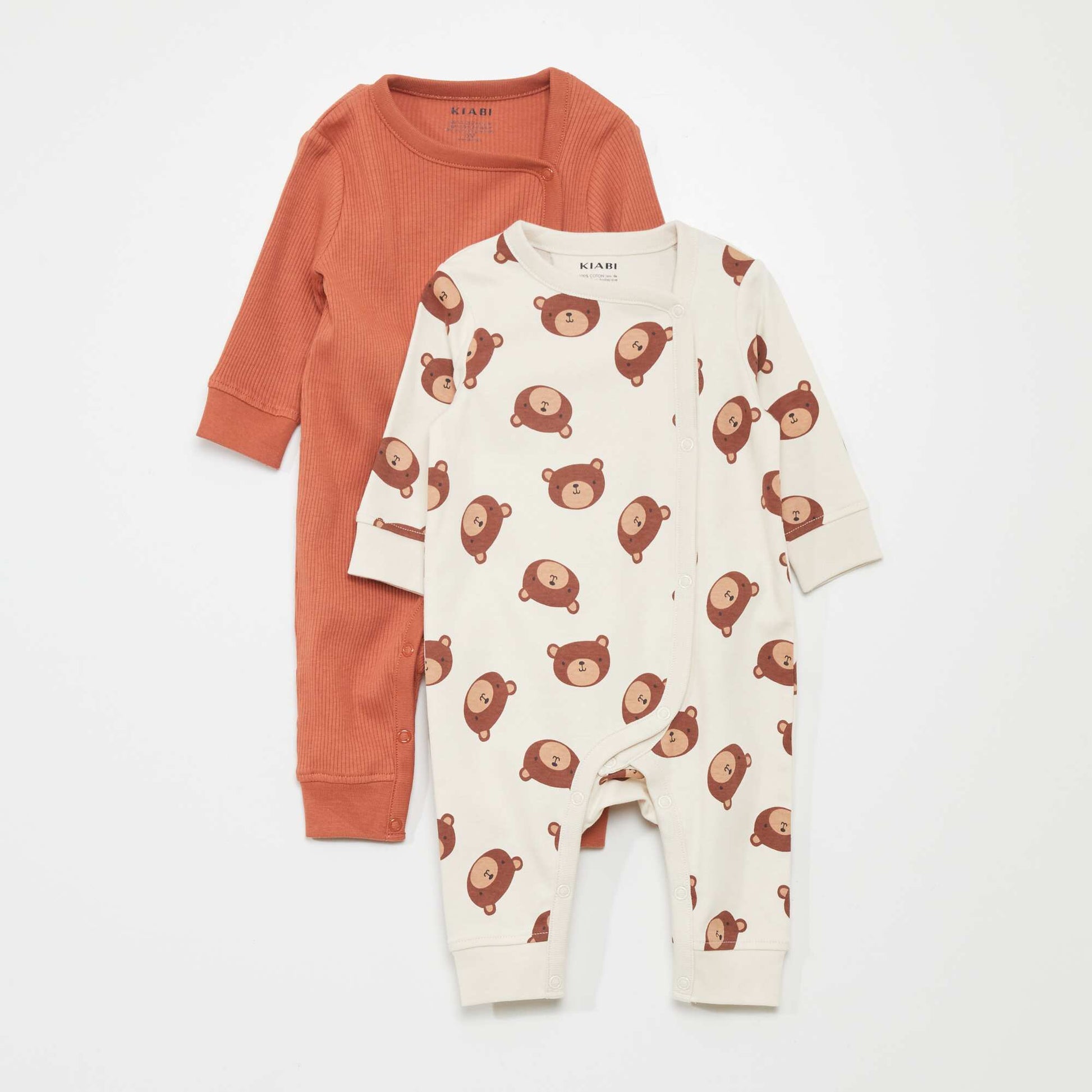 Lot de 2 pyjamas - So Easy BEIGE/CORAIL