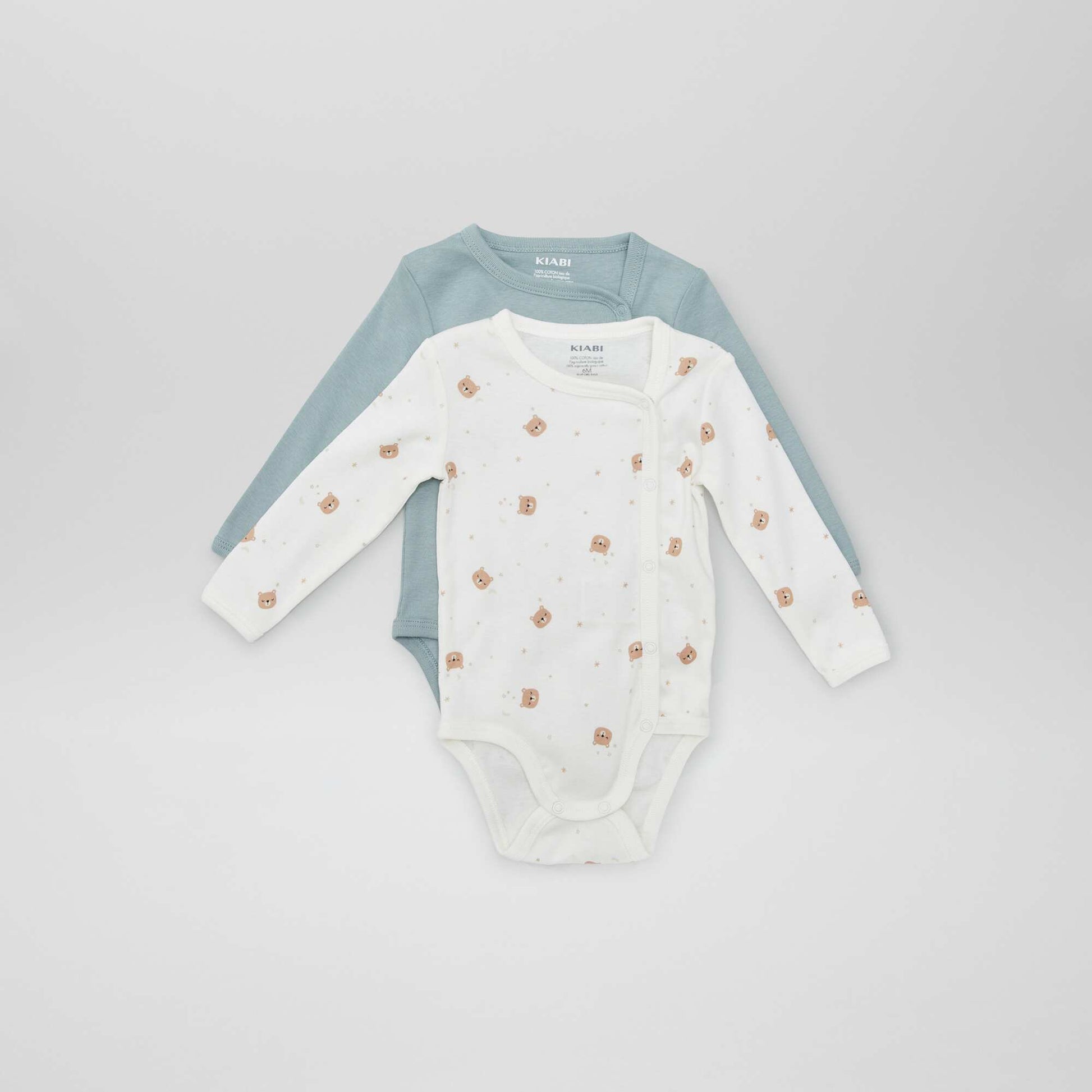 Lot de 2 bodies - So Easy BLEU/BLANC