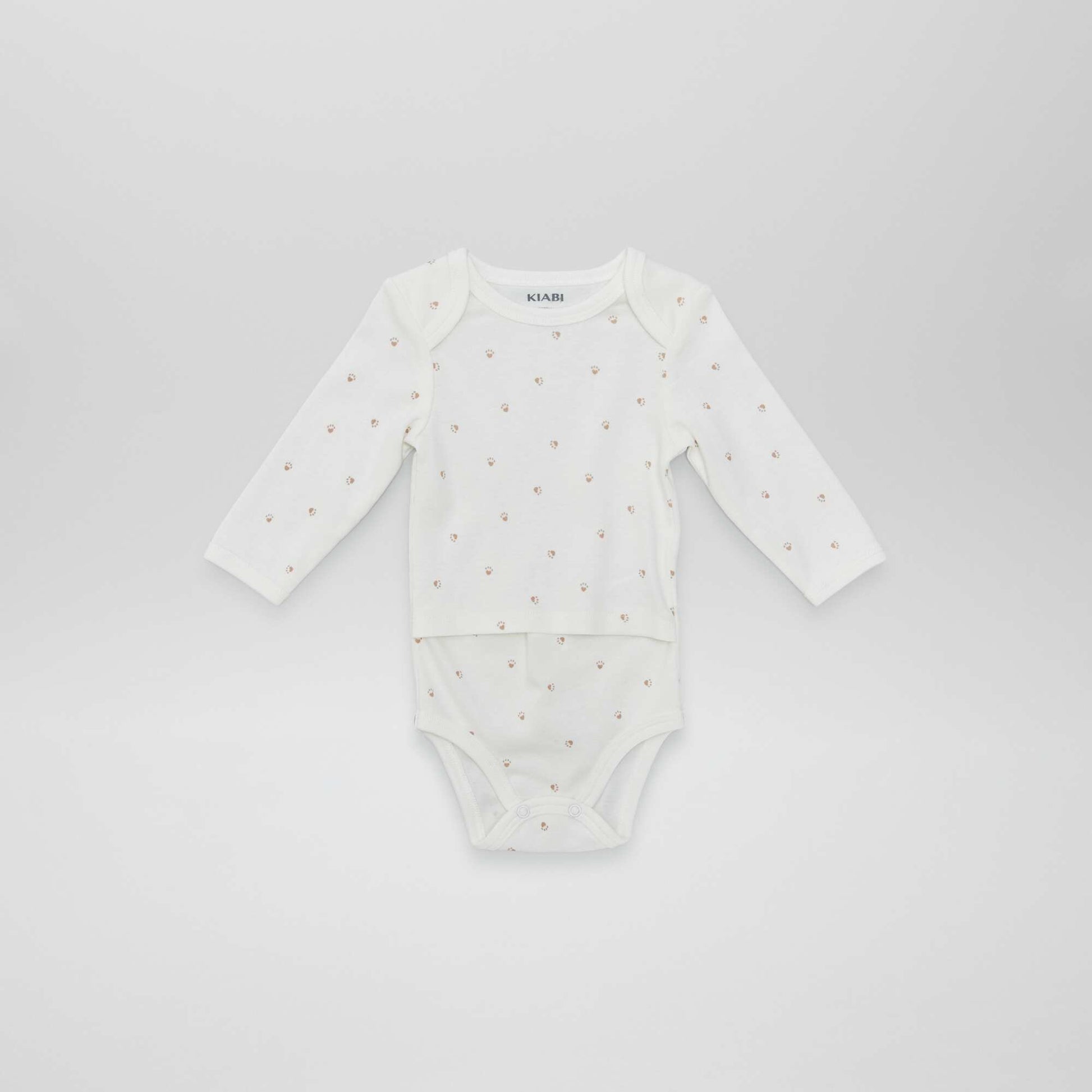 Lot de 2 bodies - So Easy GRIS/BLANC