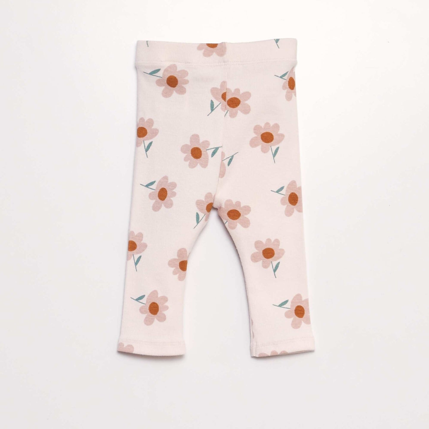 Legging long   motif Rose clair