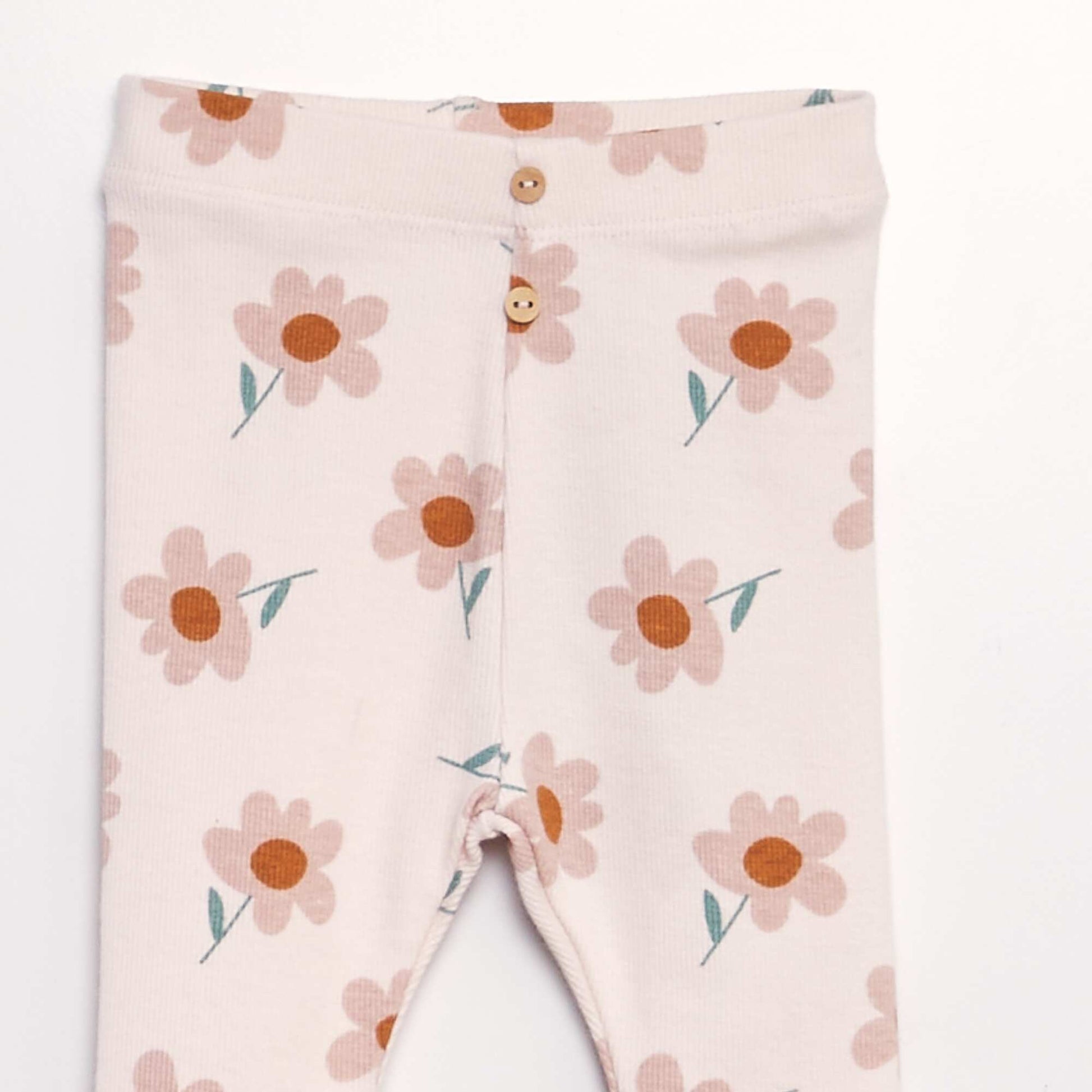 Legging long motif Rose clair
