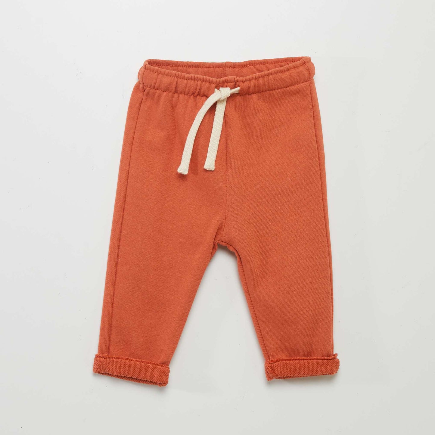 Pantalon jogging en french terry Orange