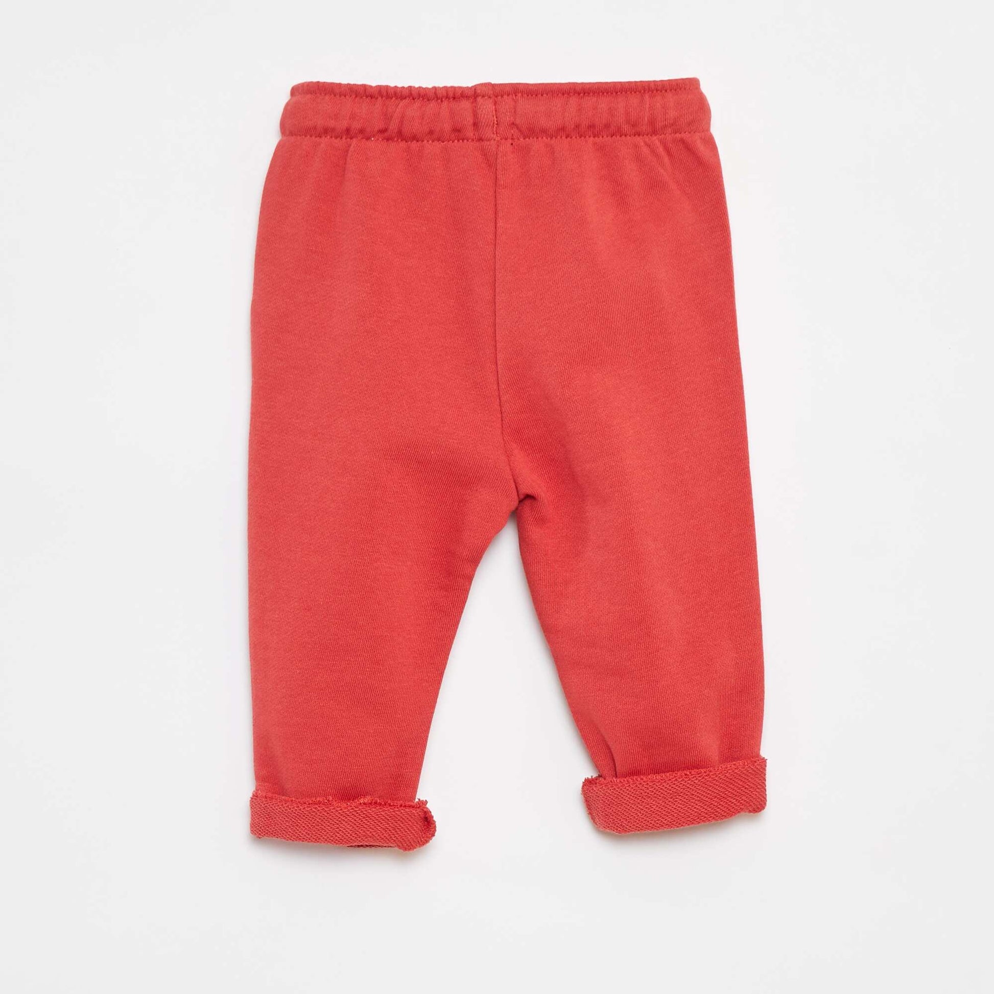 Pantalon jogging en french terry ROUGE
