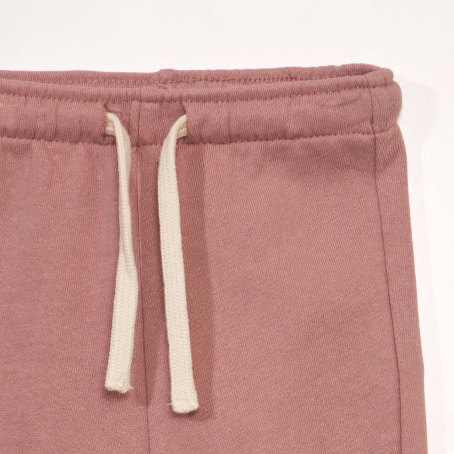 Pantalon jogging en french terry Vieux rose