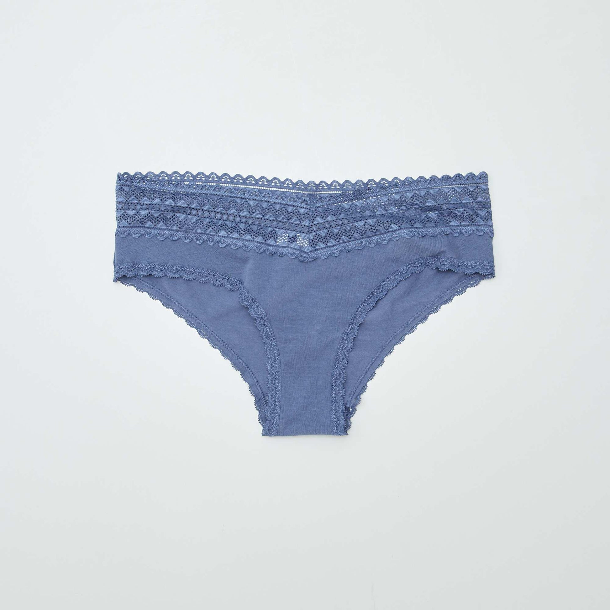 Lot de 3 shorties avec dentelle BLEU