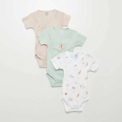 Lot de 3 bodies fantaisie Beige