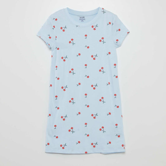 Chemise de nuit motif Bleu