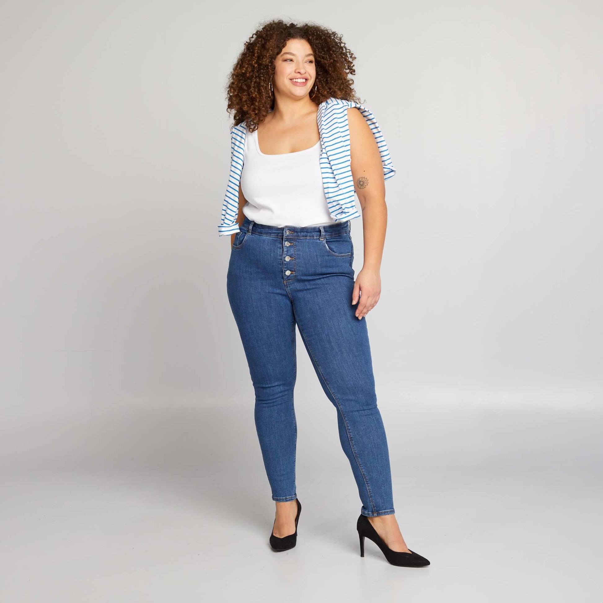 Jean skinny L28 BLEU