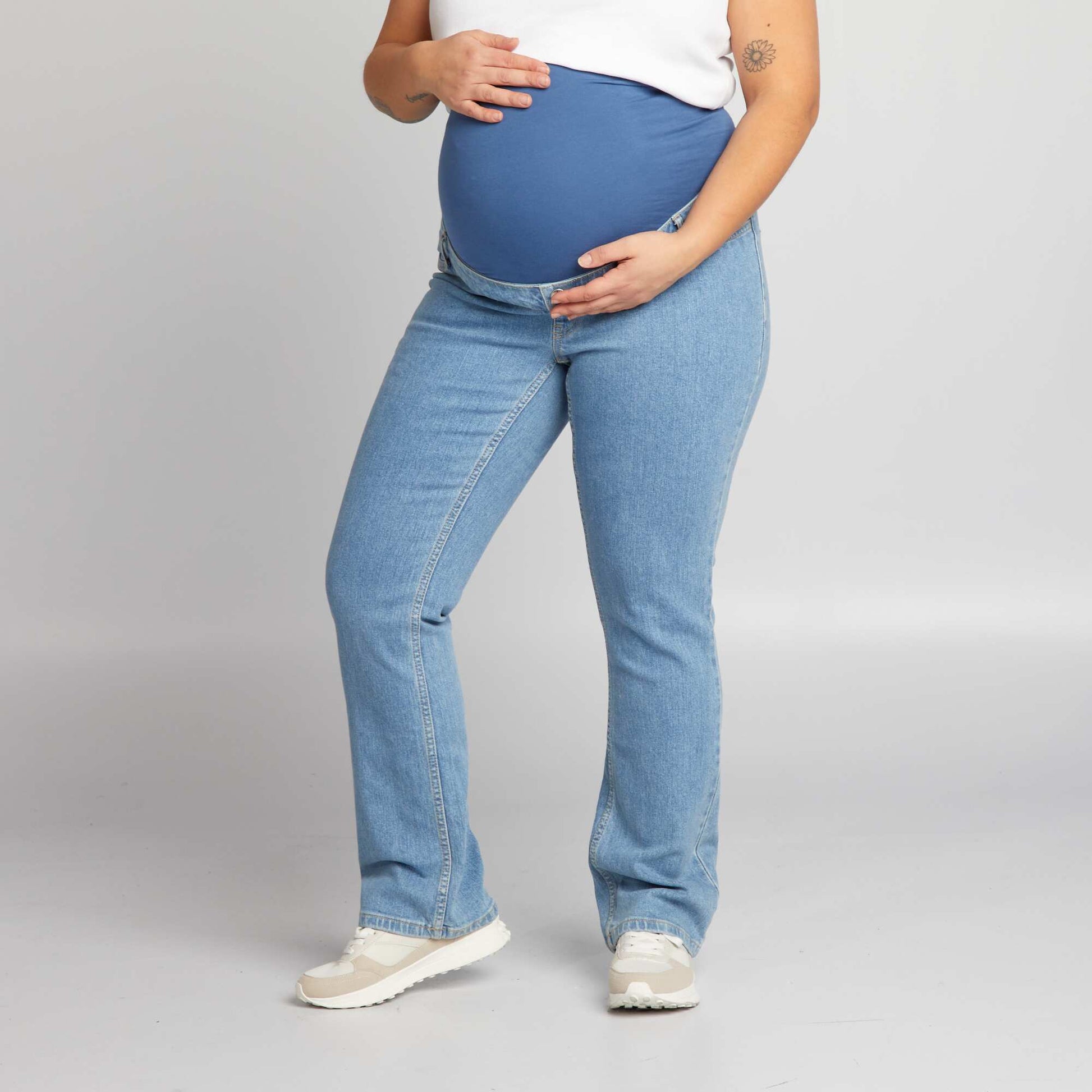 Jean flare de maternité BLEU CLAIR