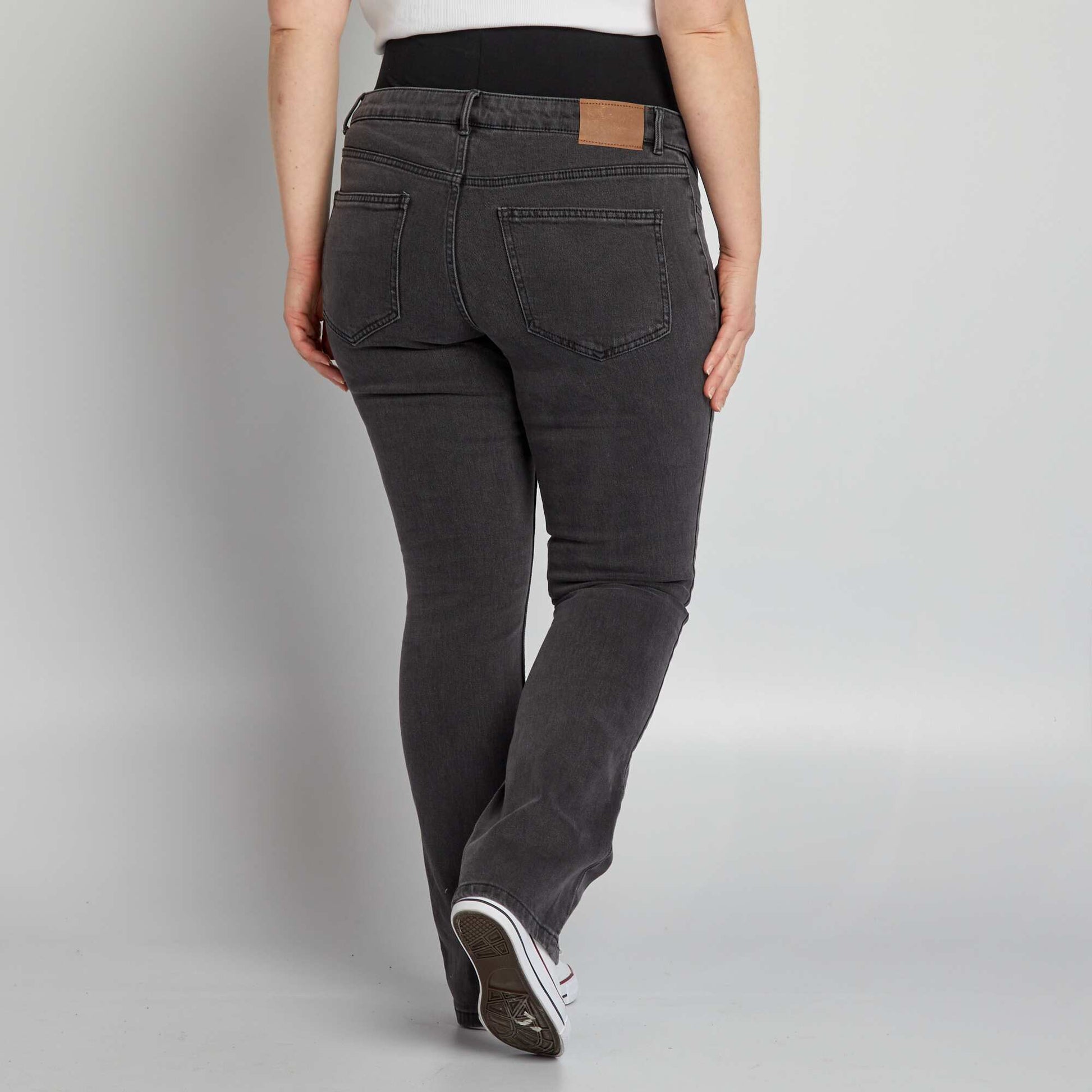 Jean flare de maternité GRIS