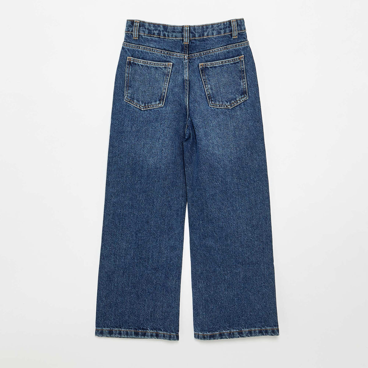 Pantalon wide leg BLEU