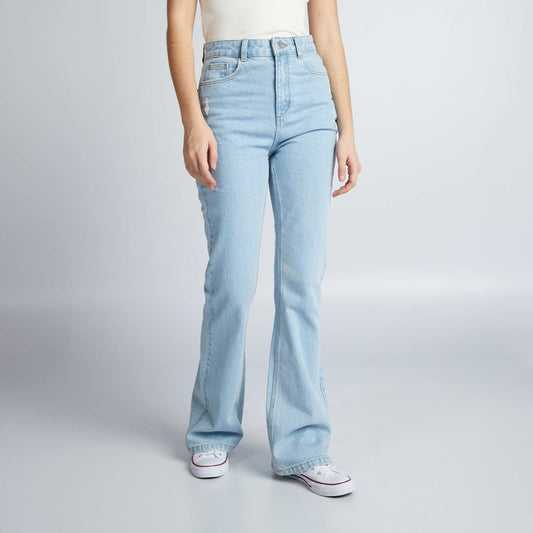 Jean flare/bootcut taille haute Bleu