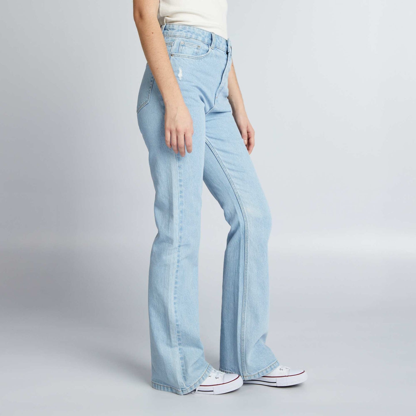 Jean flare/bootcut taille haute Bleu