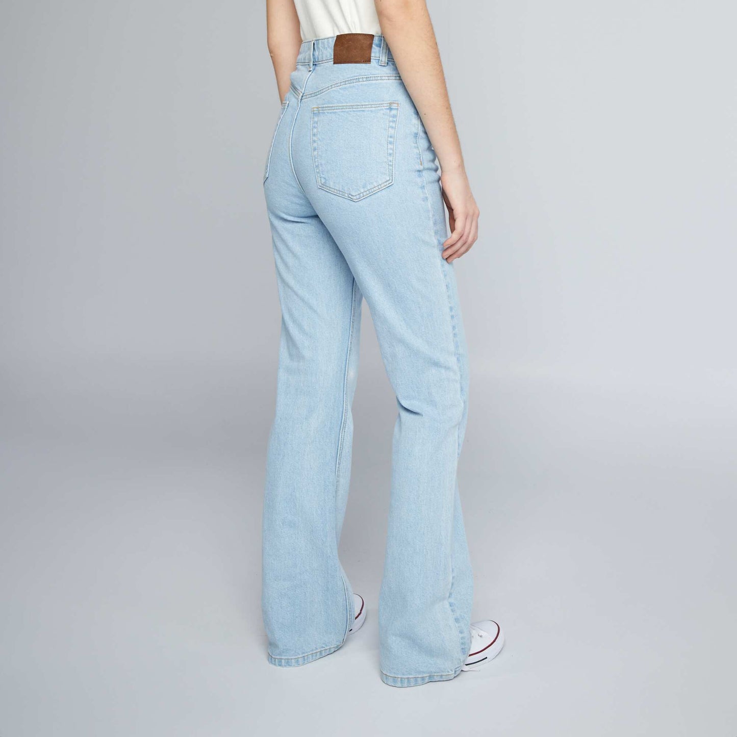 Jean flare/bootcut taille haute Bleu