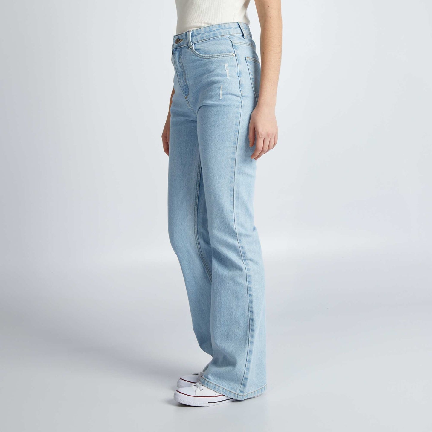 Jean flare/bootcut taille haute Bleu