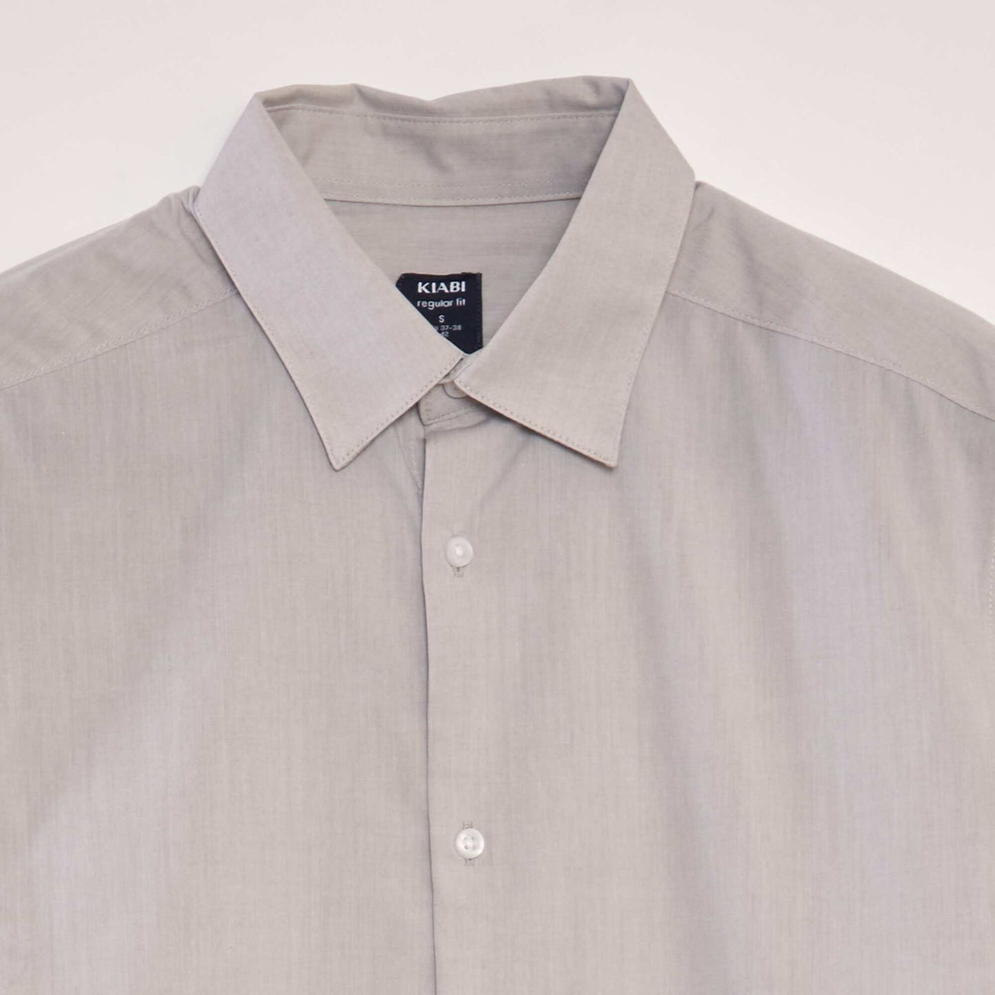 Chemise classique unie Gris