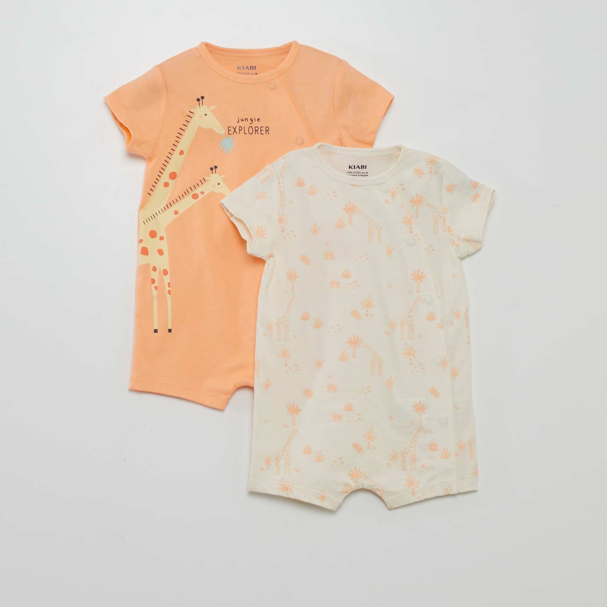 Lot de pyjama dors-bien - 2 pi ces Corail