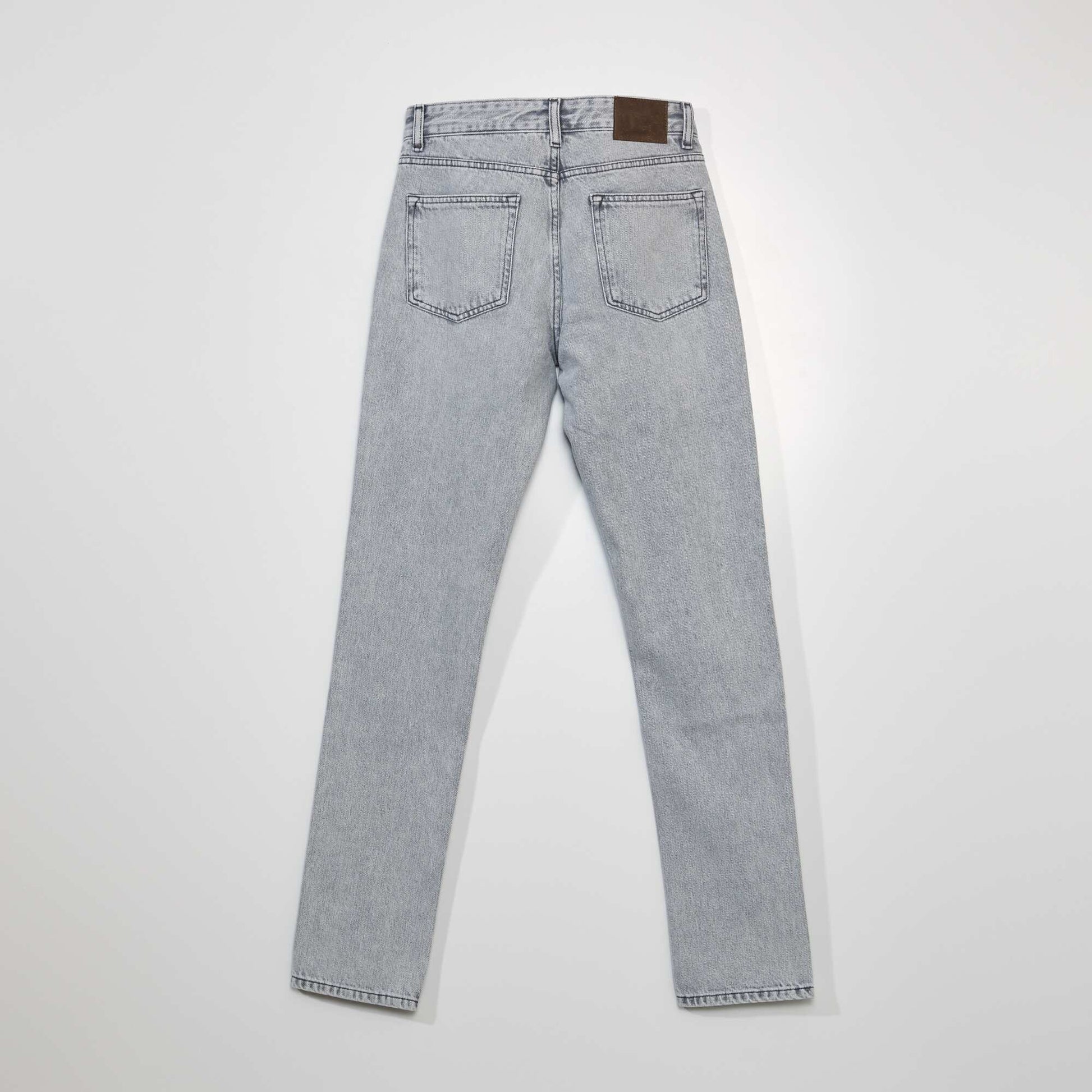 Jean droit - L34 GRIS