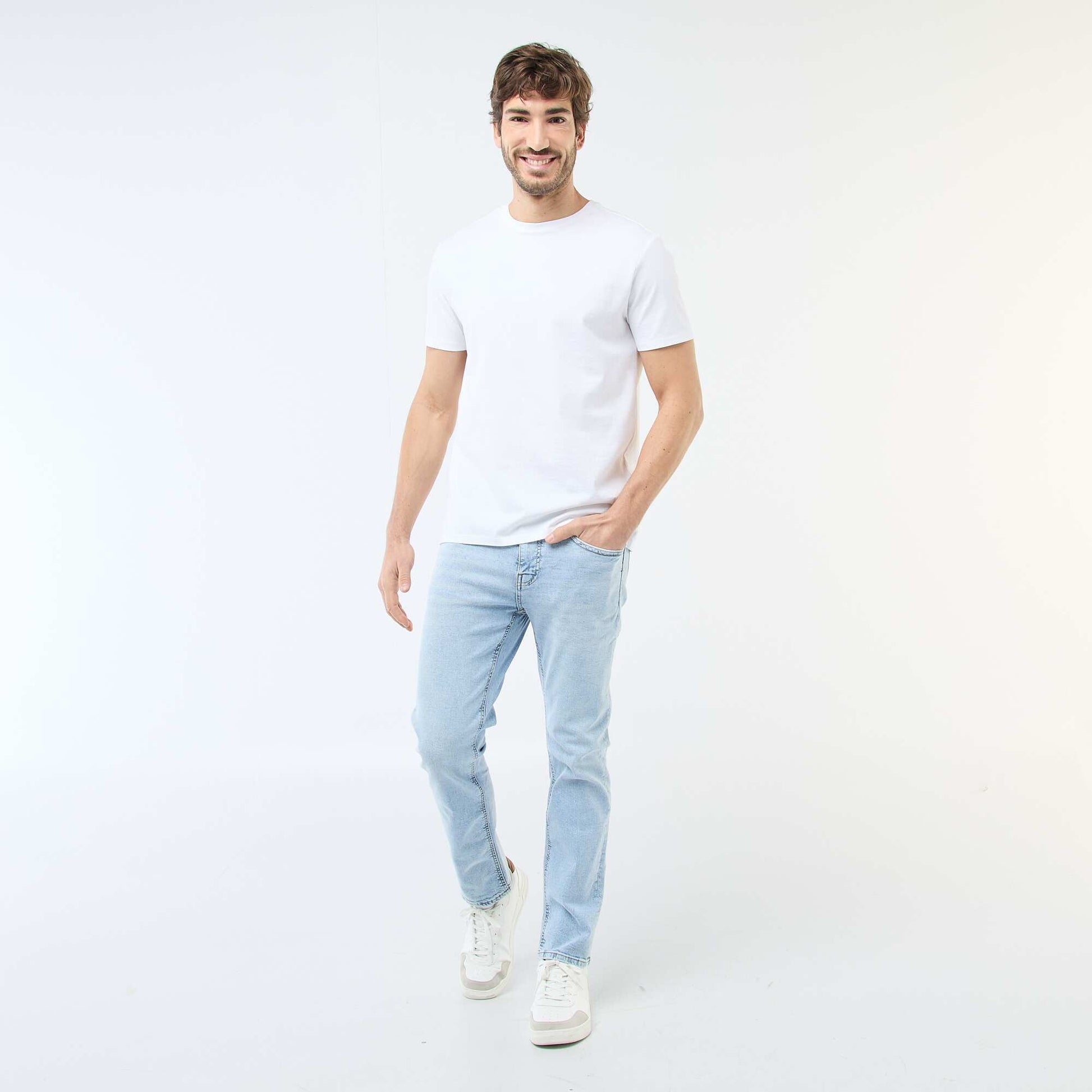 Jean slim à 5 poches - L34 BLEU
