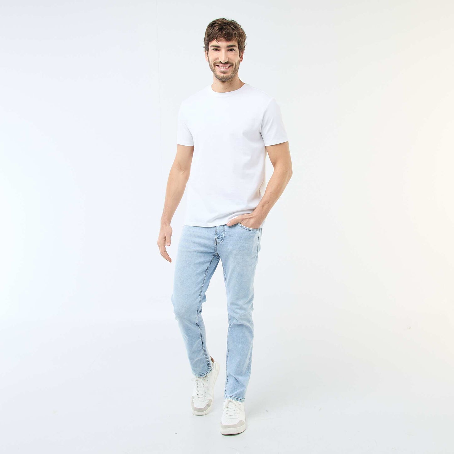 Jean slim à 5 poches - L34 BLEU