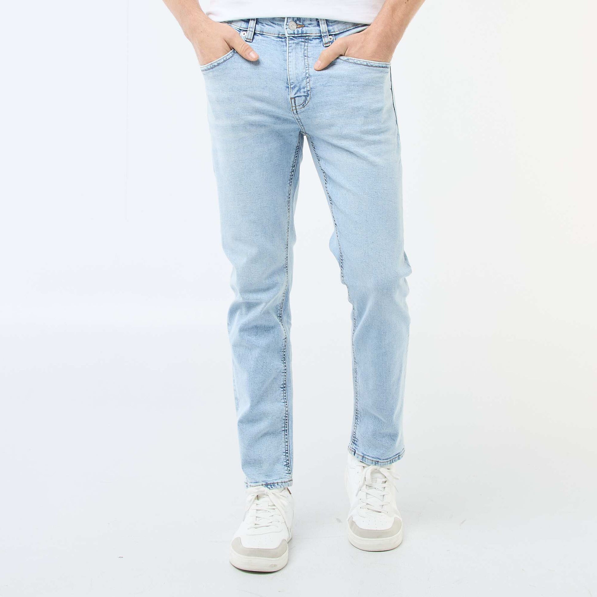 Jean slim à 5 poches - L34 BLEU