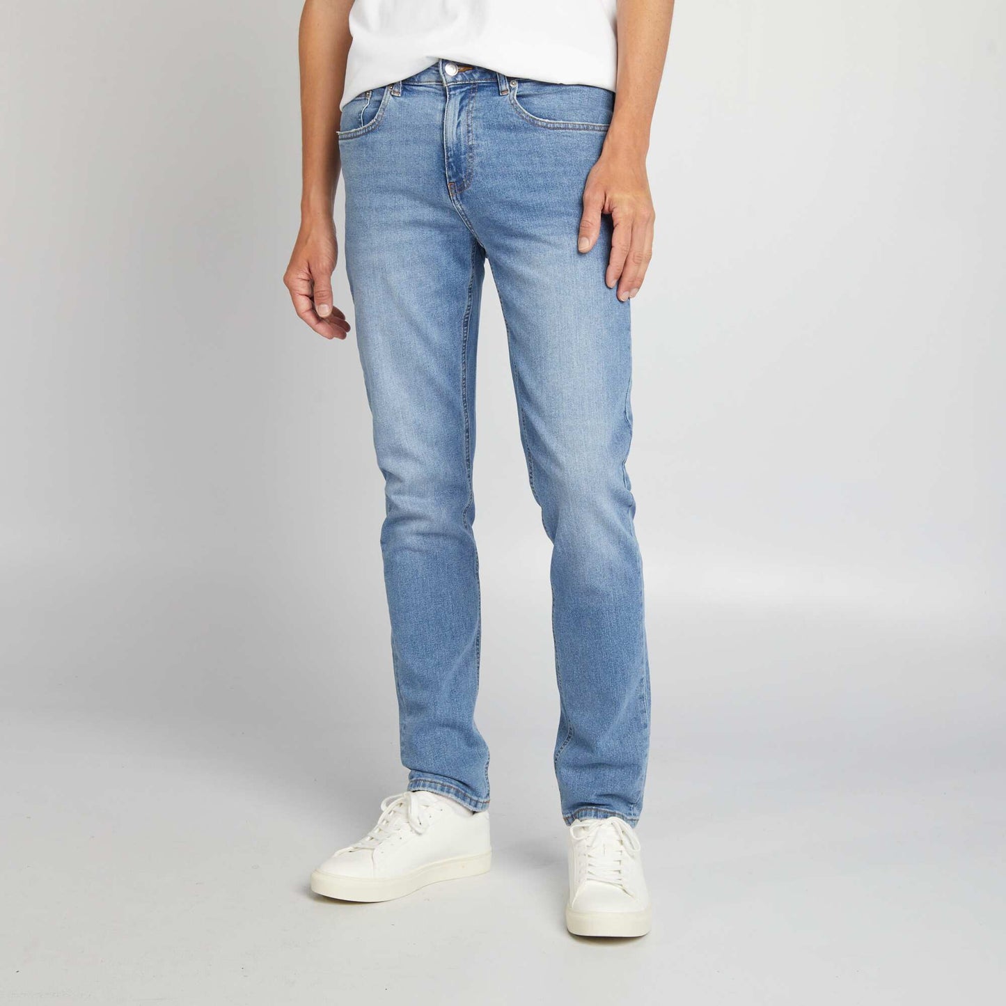 Jean slim   5 poches - L34 Bleu