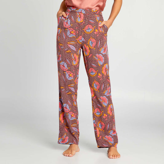 Pantalon de pyjama large imprim  Wax