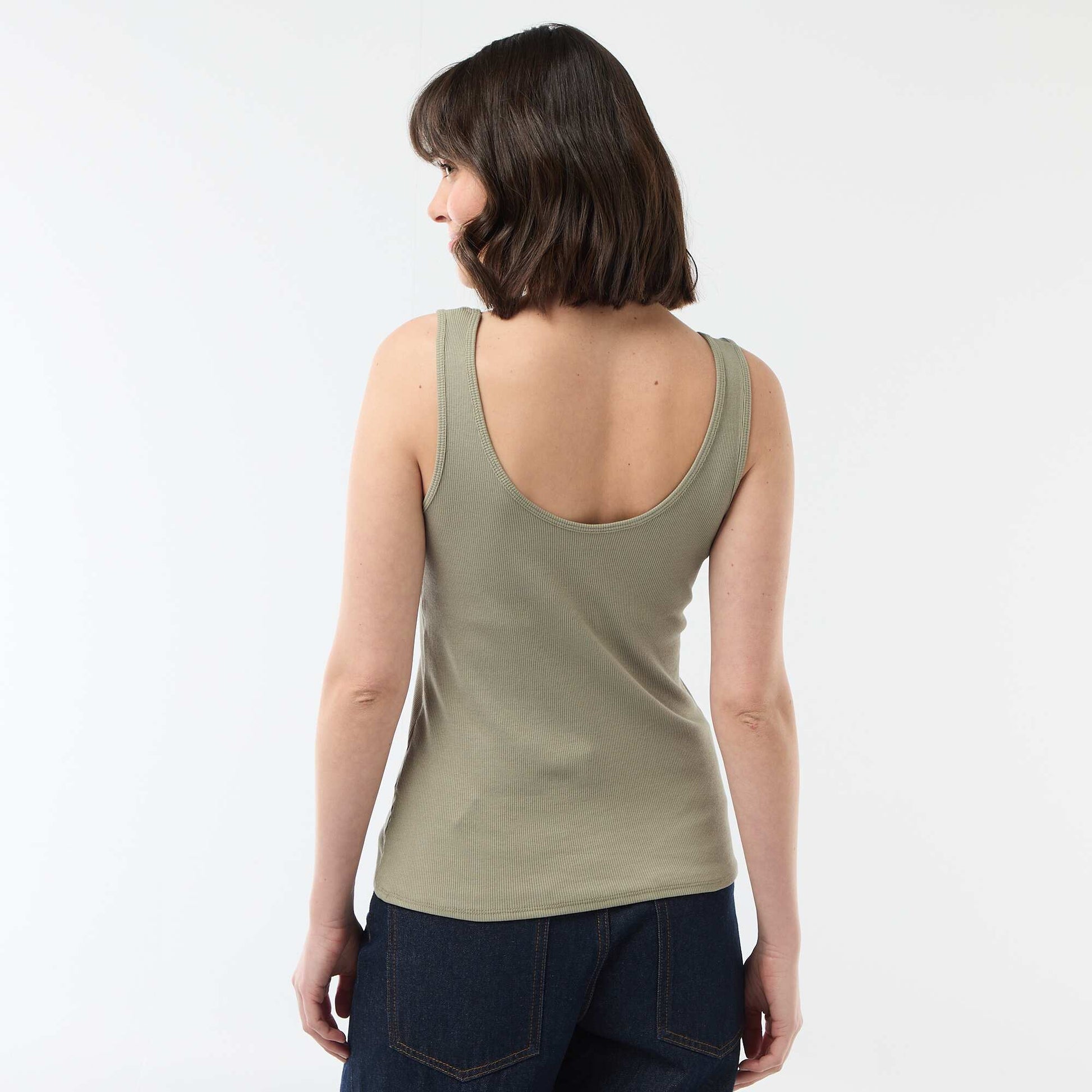 Débardeur sans manches KAKI
