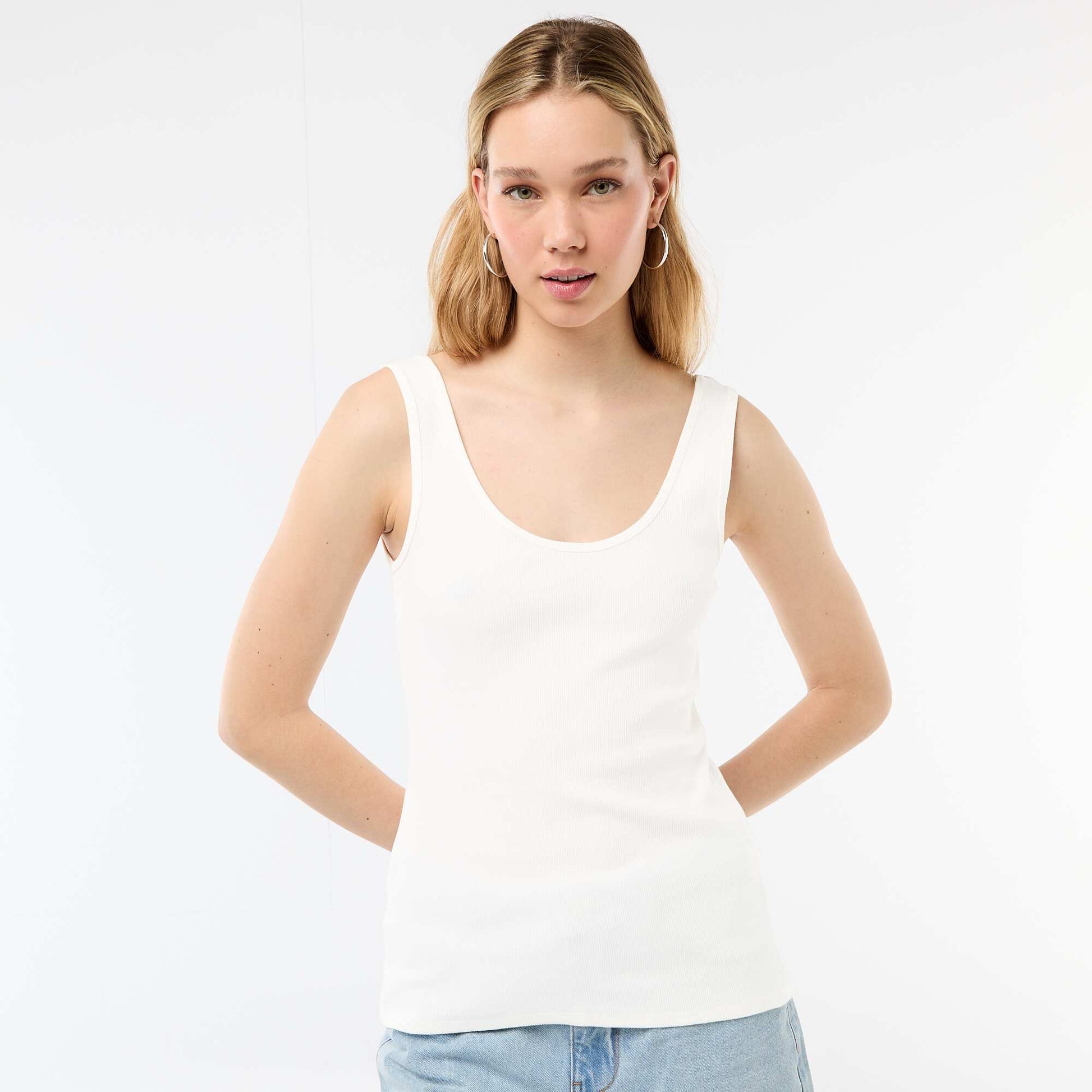 Débardeur sans manches BLANC