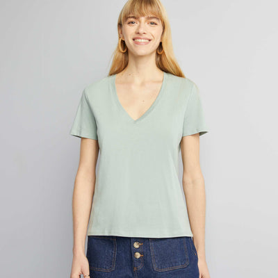 T-shirt basique VERT JADE