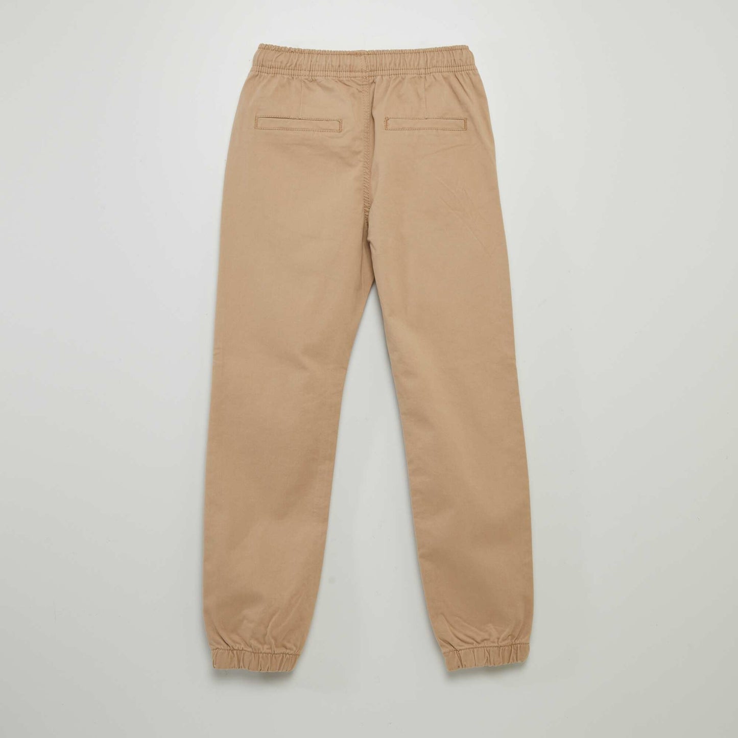 Pantalon jogger avec taille lastiqu e Beige