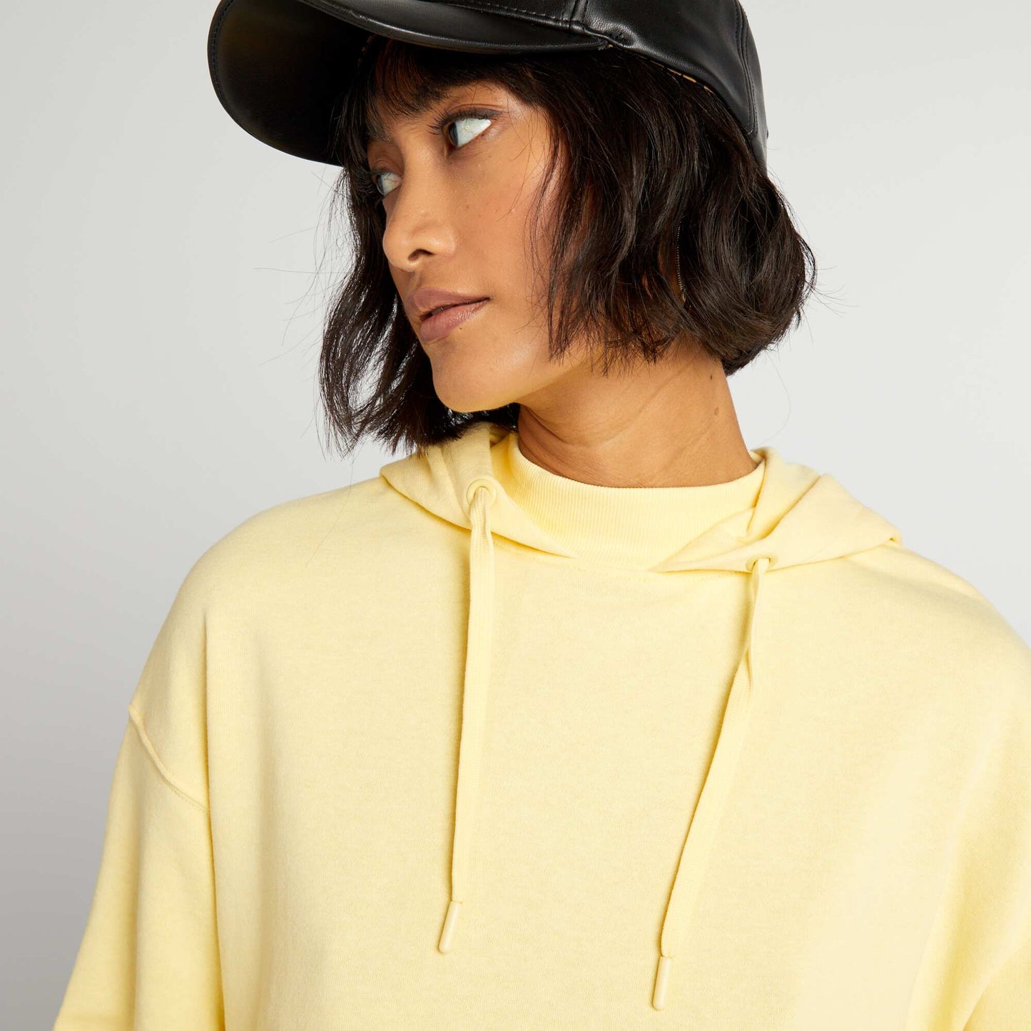 Sweat l ger   capuche Jaune